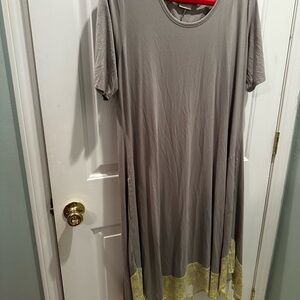 LOGO by Lori Goldstein Gray Top